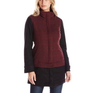 prAna Caprise Redberry Convertible Coat Sz XS